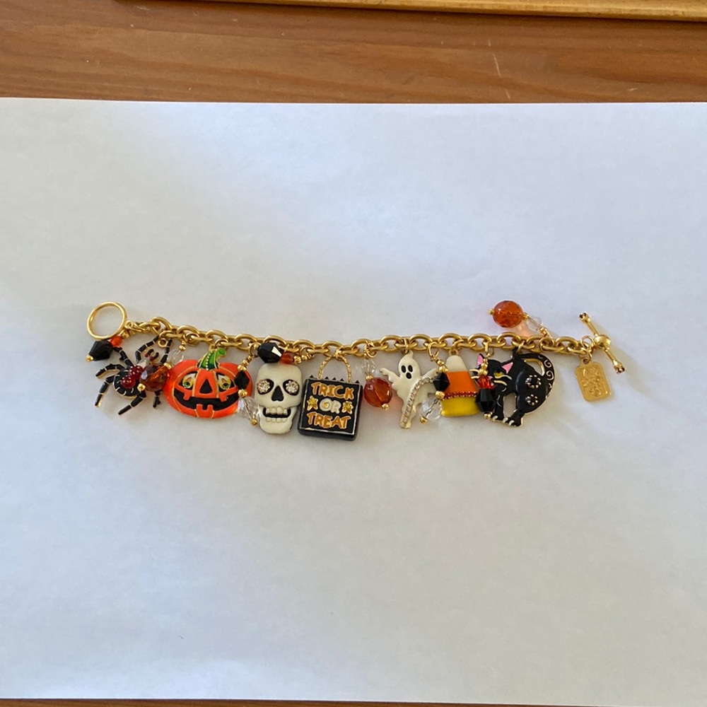Lunch at the Ritz Halloween charm bracelet